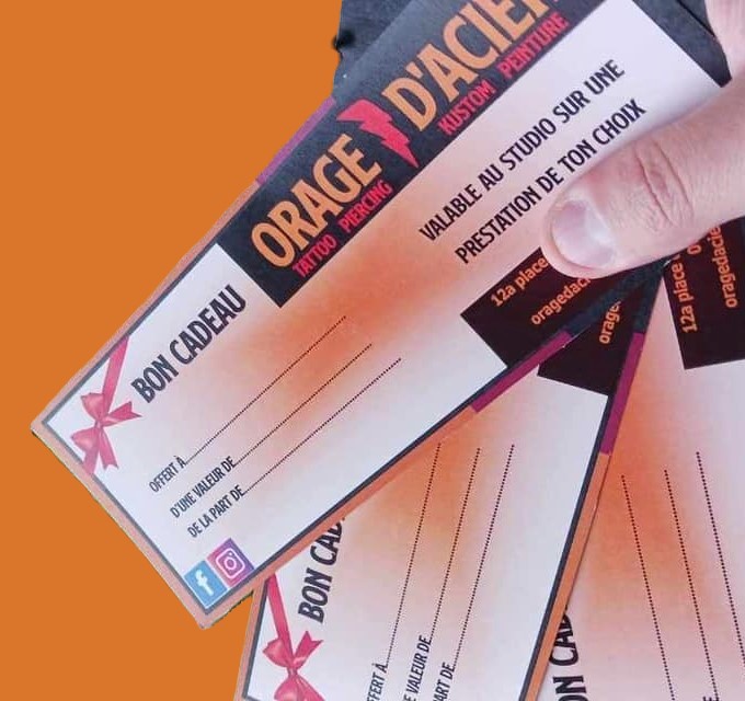 bon cadeau pour tattoo piercing ou bijou