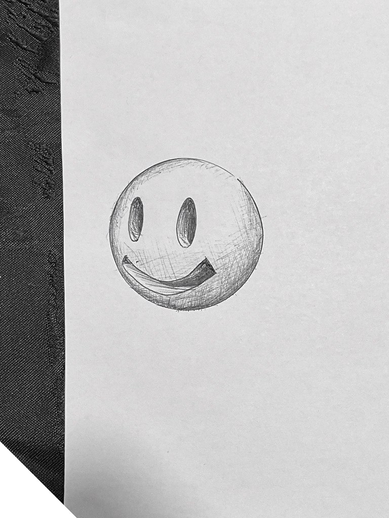 tatouage smiley en 3d